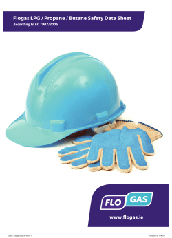 Flogas LPG / Propane / Butane Safety Data Sheet