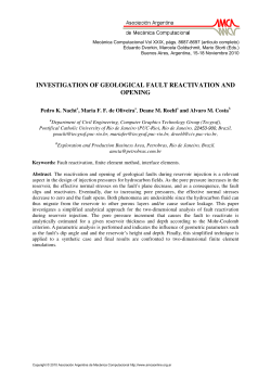 investigation of geological fault reactivation and