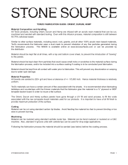 FABRICATION GUIDE - Orient - Durum - Hemp.indd