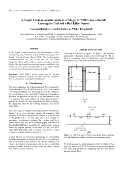 A Simple Electromagnetic Analysis of Magnetic NDE Using a