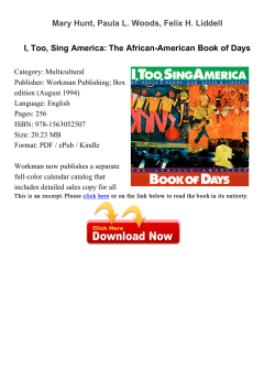 I, Too, Sing America: The African