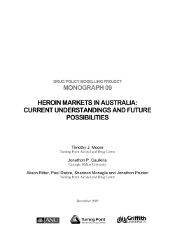DPMP MONO 9 - Drug Policy Modelling Program