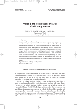 Melodic and contextual similarity of folk song phrases