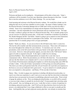 Parts of a Physical Security Plan Webinar Transcript