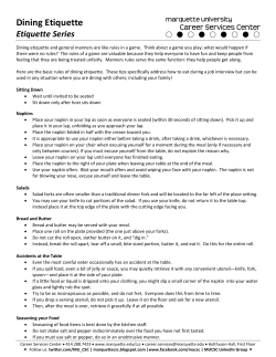 Dining Etiquette