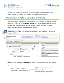 Physician`s Desk Reference&reg; within WRS Health Note: