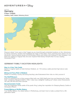 EUROPE Germany - Adventures by Disney