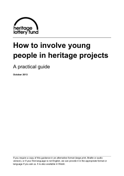 How to involve young people in heritage projects