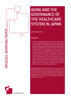 aging and the governance of the healthcare system in japan