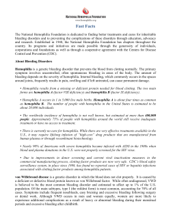 Fast Facts about the National Hemophilia Foundation