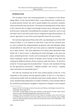 INTRODUCTION The European Union was formed generally as a