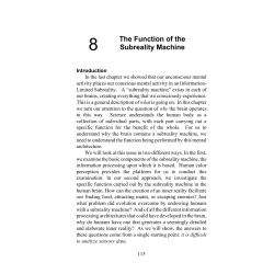 8 The Function of the Subreality Machine
