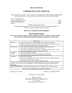 COPPER SULFATE CRYSTAL