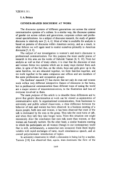 conmunicative systems of a culture. In a similar way, the discourse