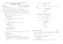 Probability Theory