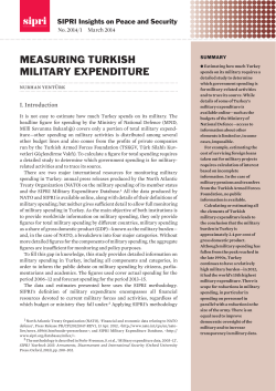 Measuring Turkish military expenditure
