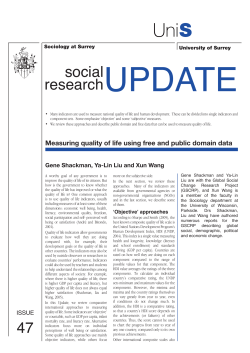 here - Social Research Update