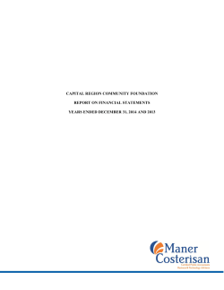 2014 Audited Financial Statements