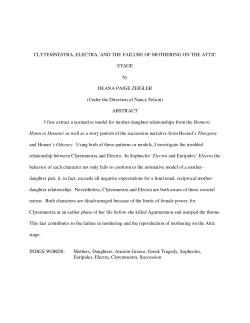 clytemnestra, electra, and the failure