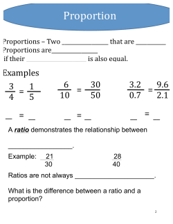Proportion - Telluride Intermediate School
