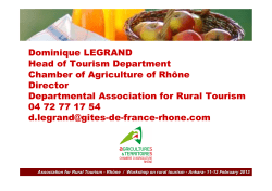 EU rural development - the French rural tourism and organizations