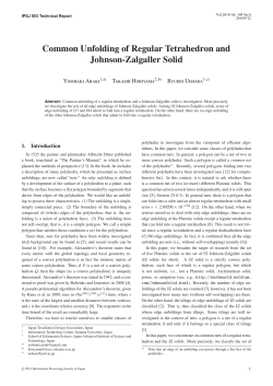 Common Unfolding of Regular Tetrahedron and Johnson
