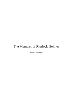 The Memoirs of Sherlock Holmes