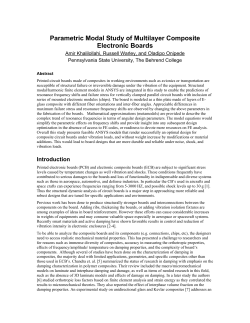 Parametric Modal Study of Multilayer Composite Electronic