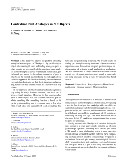 Contextual Part Analogies in 3D Objects - Computing Science