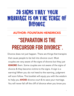 20 signs that your marriage is on the verge of divorce