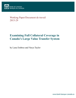 Examining Full Collateral Coverage in Canada`s Large Value