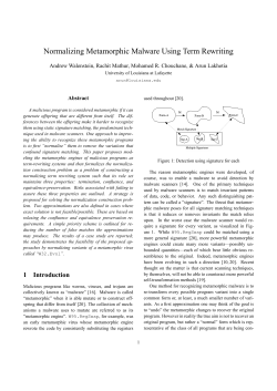 Normalizing Metamorphic Malware Using Term