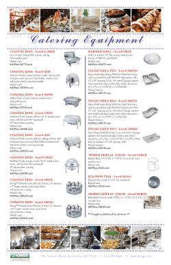 Catering Equipment - J. Kings Food Service