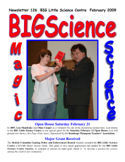 Newsletter 126 - BIG Little Science Centre