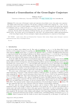 Toward a Generalization of the Gross