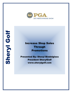 Sheryl Bindelglass - PGA Merchandise Show