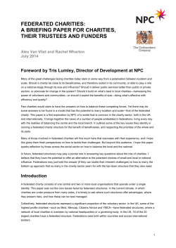 federated charities - New Philanthropy Capital