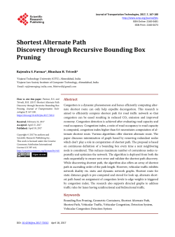 Shortest Alternate Path Discovery through Recursive Bounding Box