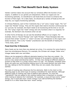 Foods That Benefit Each Body System