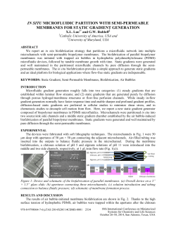IN SITU MICROFLUIDIC PARTITION WITH SEMI