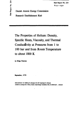 The Properties of Helium: Density, Specific Heats