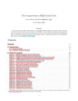 The Comprehensive LaTeX Symbol List