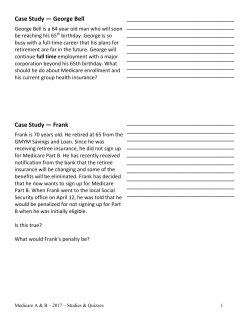 Case Study &mdash; George Bell Case Study &mdash; Frank ______