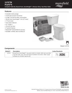 Spec Sheet - Mansfield Plumbing