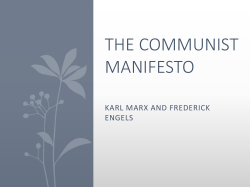 THE COMMUNIST MANIFESTO