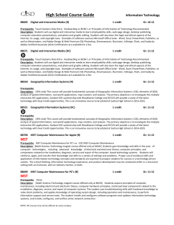 High School Course Guide