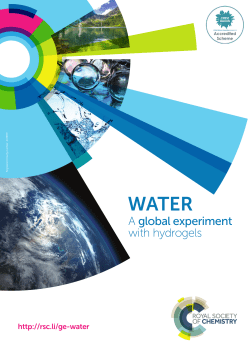 A global experiment with hydrogels