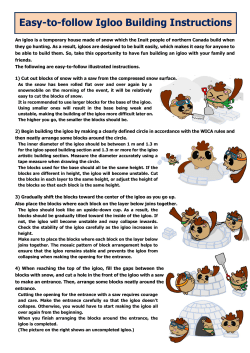 Easy-to-follow Igloo Building Instructions
