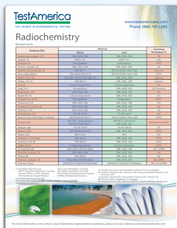 Radiochemistry