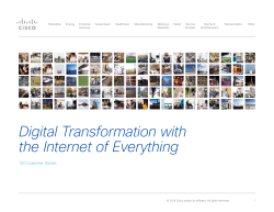 Digital Transformation with the Internet of Everything
